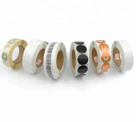 Shop alarm system eas anti theft sticker 30x30 rf soft label barcode security label