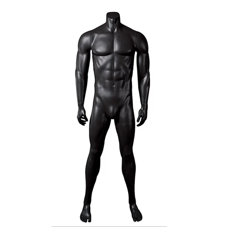 YSM-2 большая хлопковая майка для мужчин на большие мышцы спортивные Безголовый Спортивная Черный манекен в полный рост человека