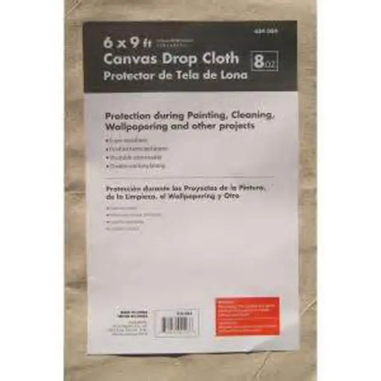 Wholesale high quality waterproof painter 8oz canvas cotton paint drop cloth