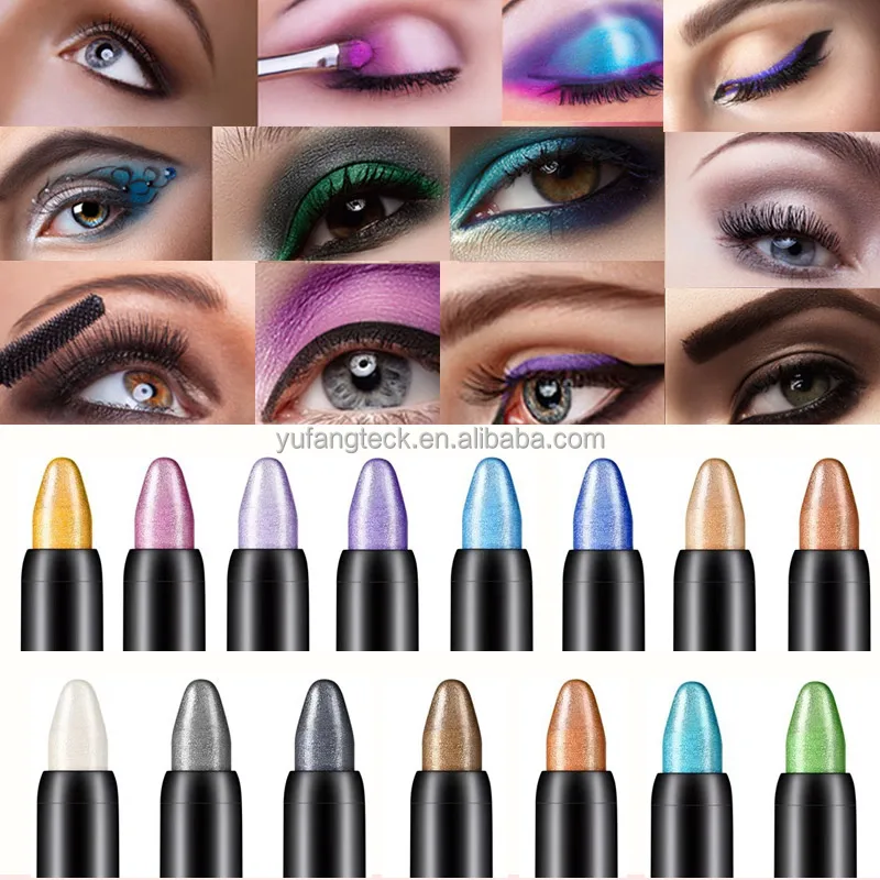 Women Color Eye Makeup Cosmetics Tools Colored Long-lasting Not Blooming Eye liner Pencil Waterproof Pigment Eyeliner Pen