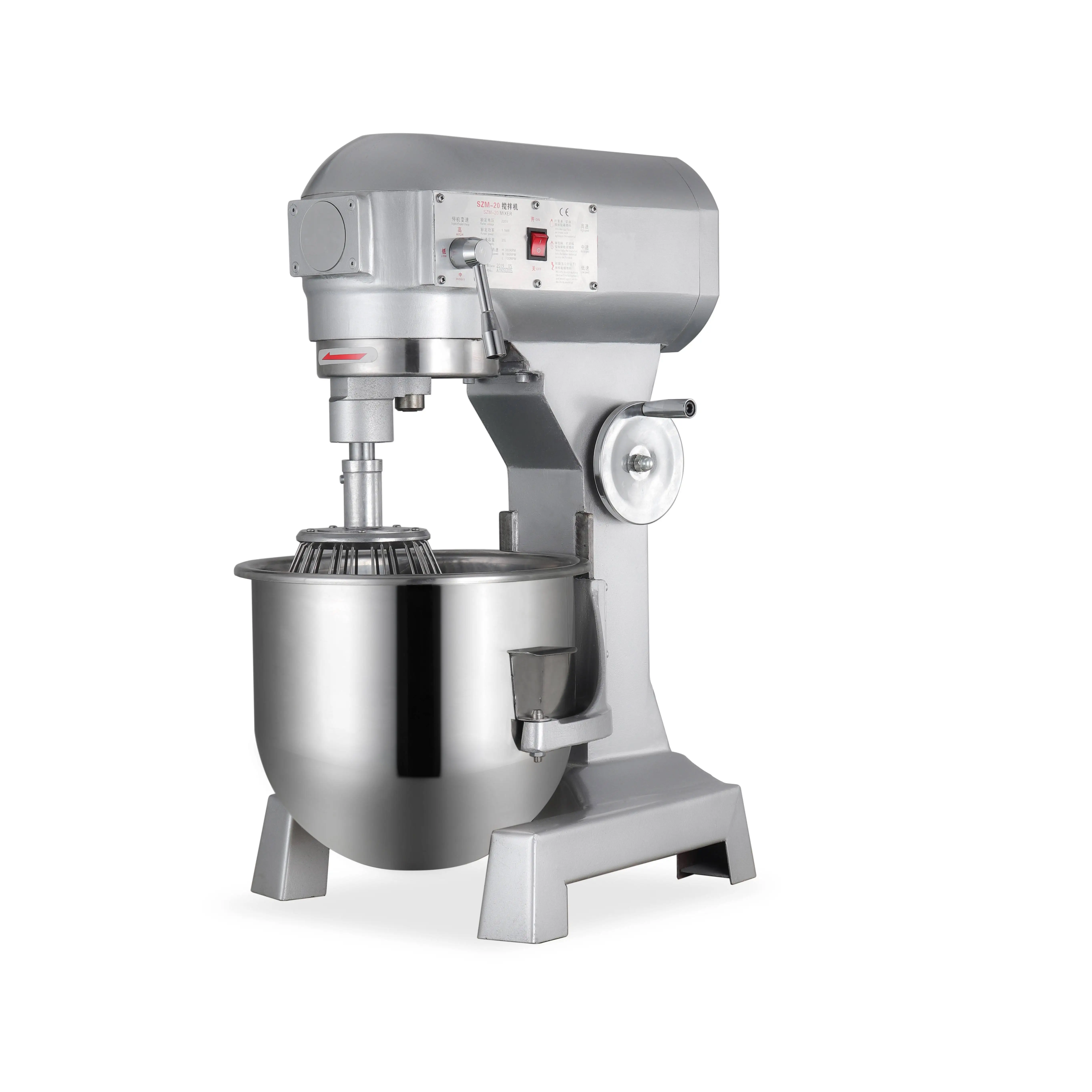 20L Electric Dough Mixer / Pasta Mixer Industrial Food Mixer for Baking Bread Cordless Roller Machine