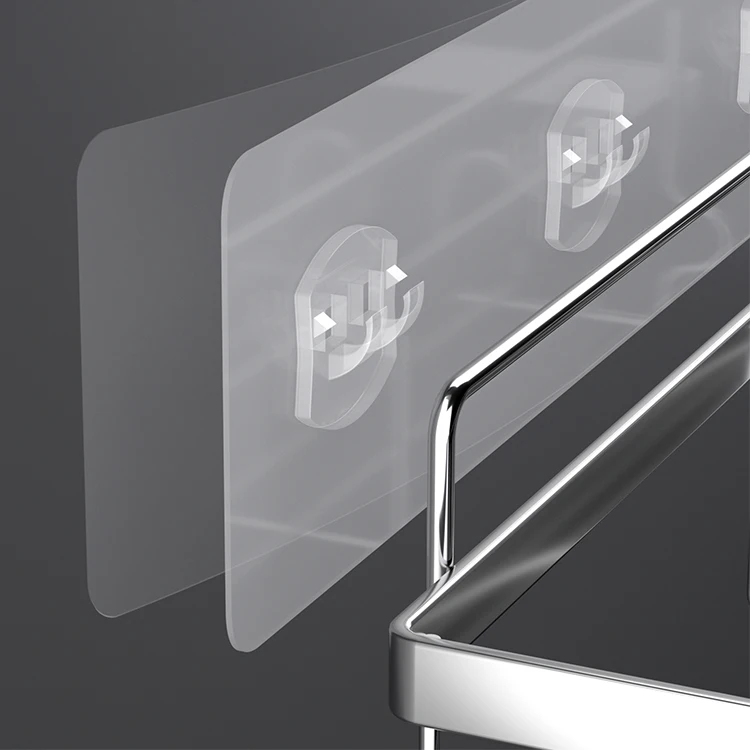 Best Sellers No Drilling Removable Wall Mounted Stainless Steel Shower Caddy Corner Shelves