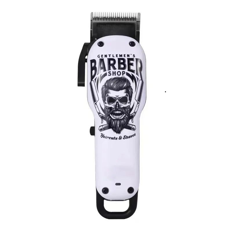 Hot Sale Rechargeable Ubeator Electric Trimmer Hair Clippers Professional Wireless Clippers Beards 100-240v Black Skull Desig