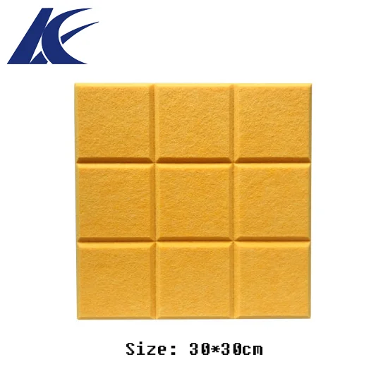 
Eco-friendly soundproof felt board polyester fiber acoustic wall panel for studio 