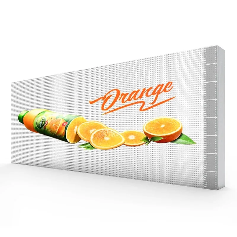 P2.6 P3.91 Indoor Transparent Mesh LED Grille Screen Advertising Display with High Brightness for Shopwindow