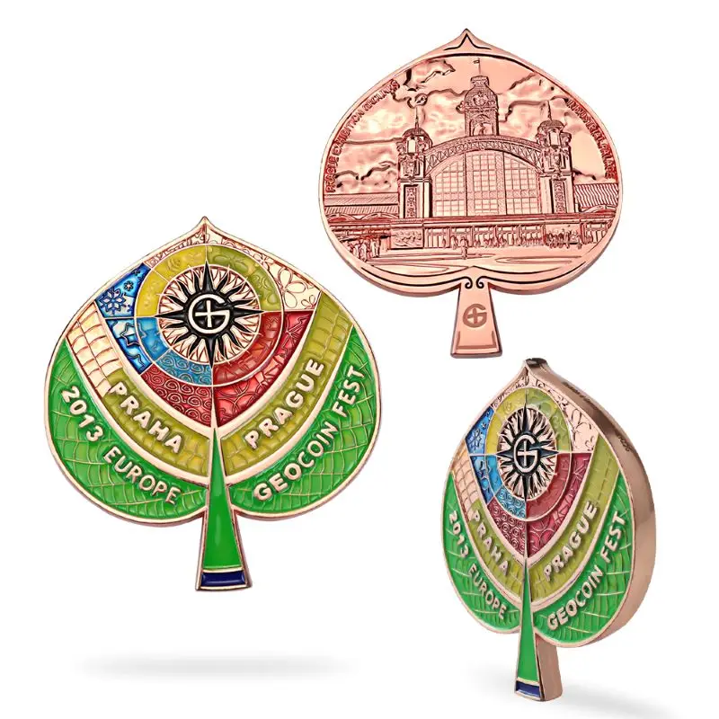 Bar Custom 1 Euro Trolley 10 Monedas De La Suerte Real Plated 10k Bezel Fake Coin Logoized Brass Copper Silver Gold Coins