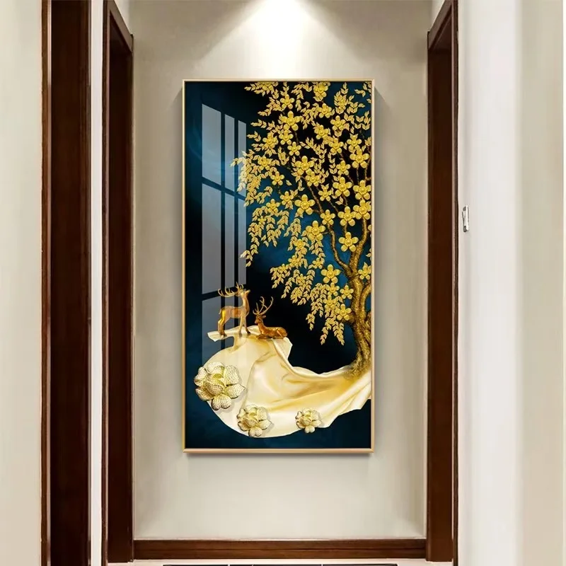 Wall Art Pictures Porcelain For Abstract Hanging Decorative Picture Led Artwork Living Room Decoration Home Decor Painting