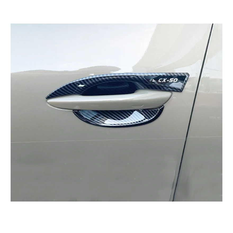 car exterior door handle door bowl cover styling decoration for mazda cx-50 2023 2024 2025 2026 carbon fiber accessories modify