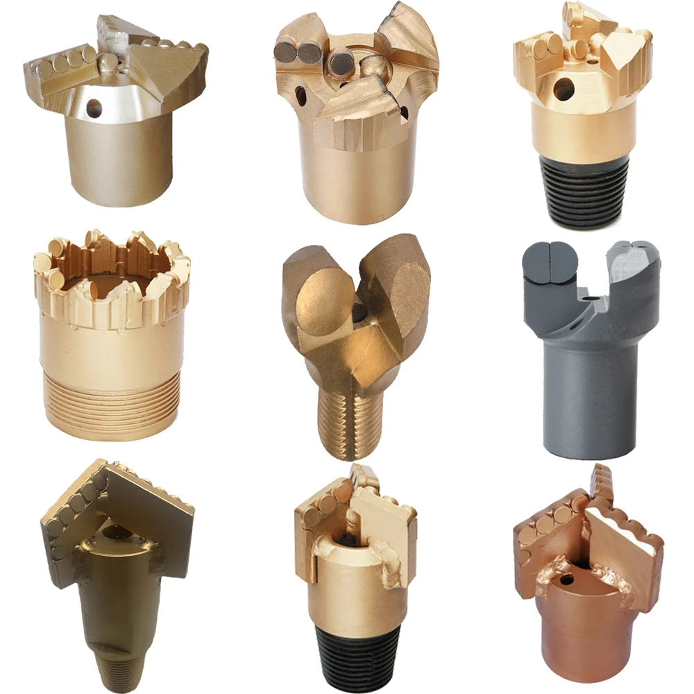 PDC drag bit oil exploration drill bits pdc cutters for stone mining quarry