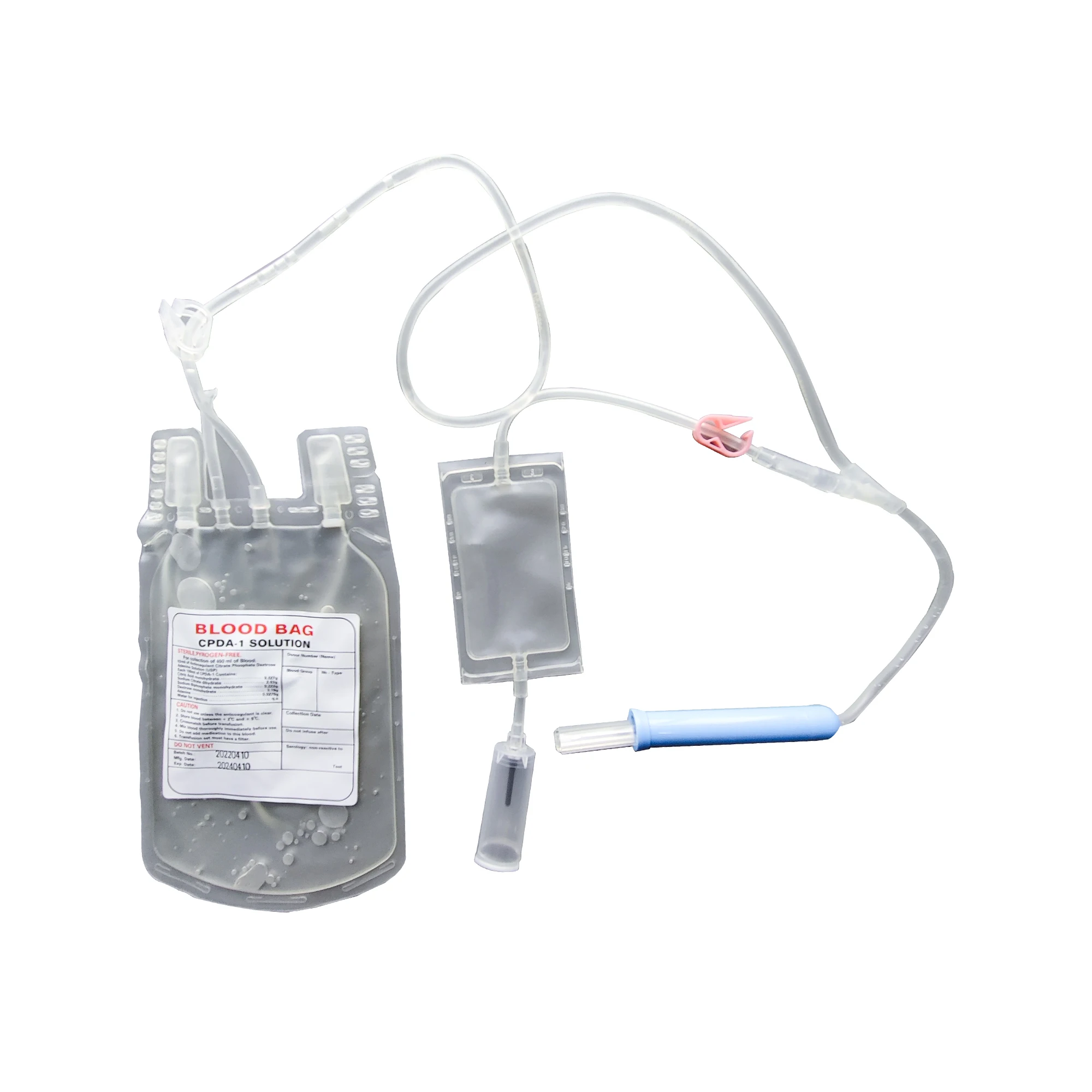 CE approved Medical disposable use Blood bag