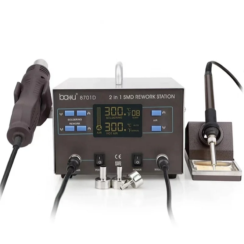 BAKU BA-9852 Digital ESD Hot Air Gun Soldering Station Welding Solder Iron Mobile Phone repair