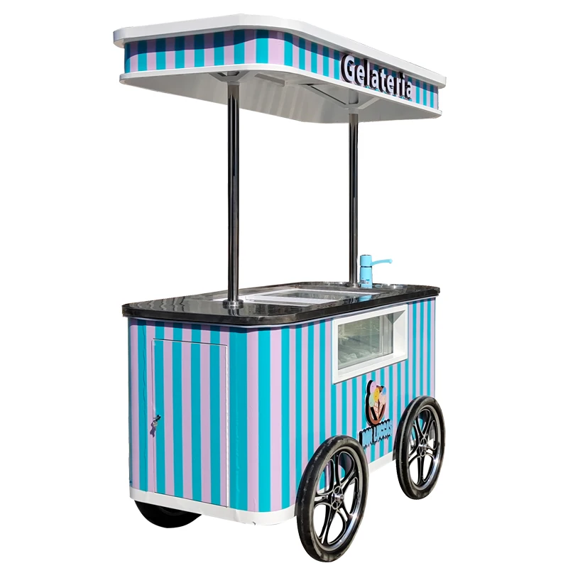 Commercial Ice Cream Cart Freezer Bicycle for Sale Popsicle Cargo Food Bike Electric Passenger Tricycle Ebike Customized