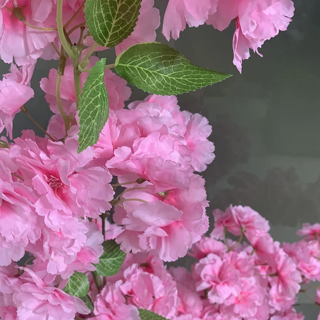 120cm Sakura Tree Bonsai Flower Tree Artificial Cherry Blossom Trees in Pot for Home Office