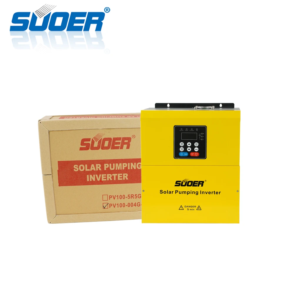 Suoer Manufacturer 5.5kw 7.5hp 3 Phase Solar Pump Inverter with Competitive Price