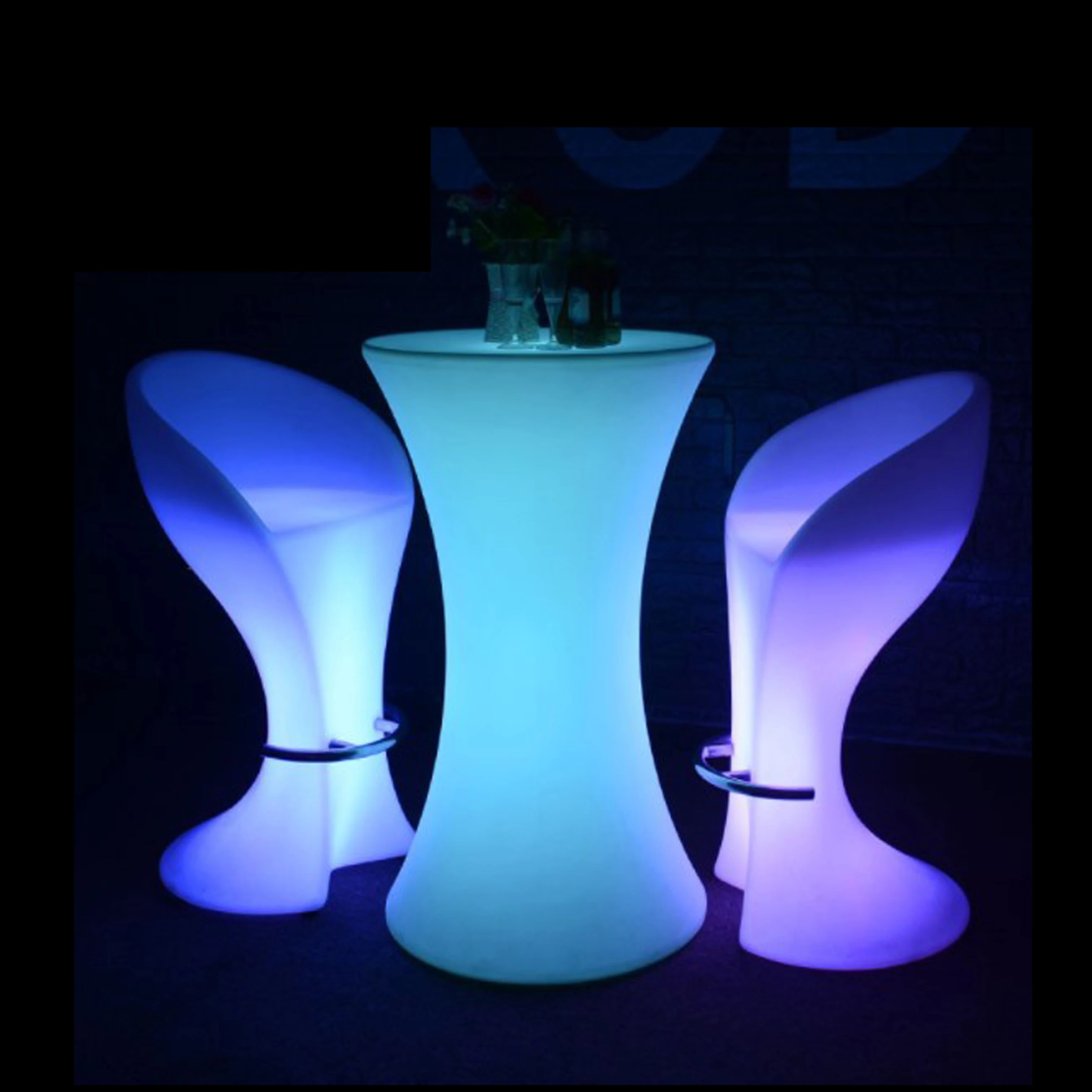 16color Wireless Portable Cocktail Bar KTV Cafe Wedding Led Table