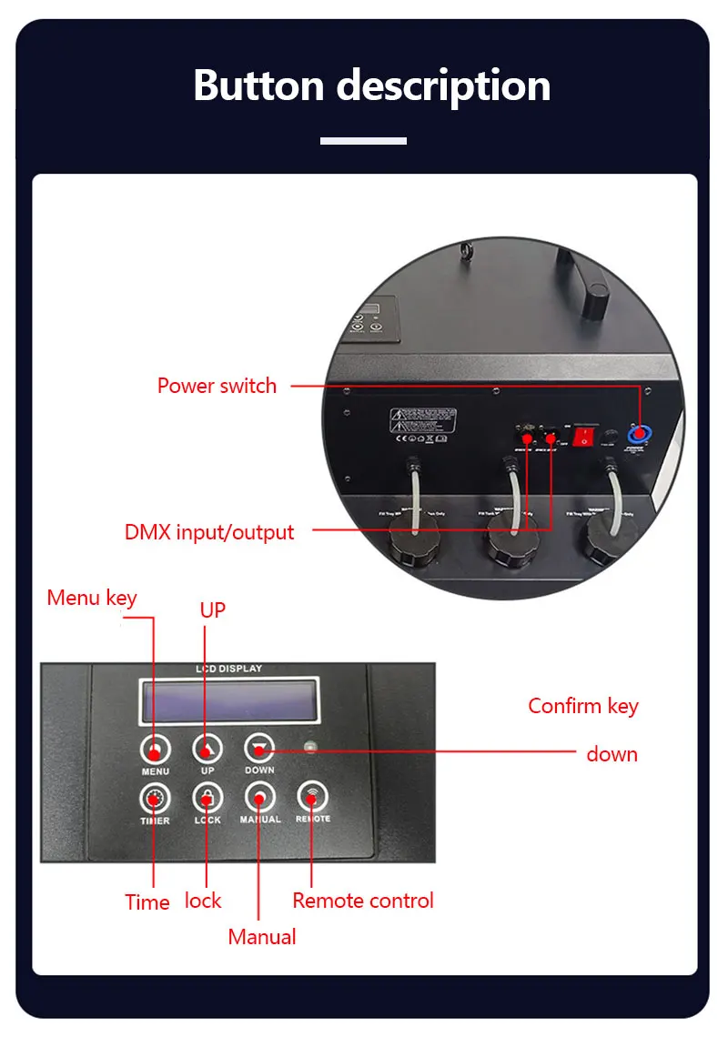 3000W LED Four Hole Smoke Bubble Machine DMX Stage Smoke Bubble Machine For Performances Wedding