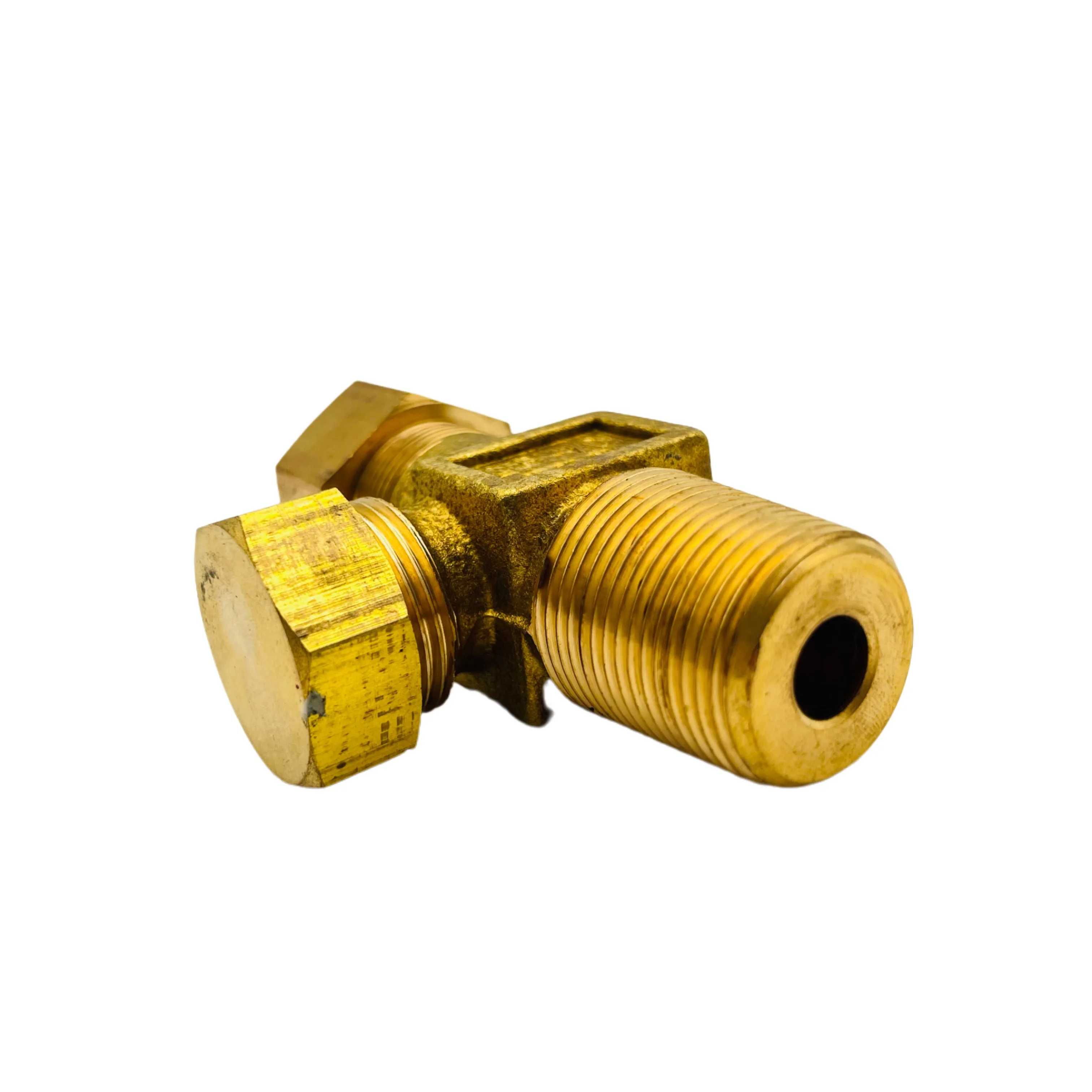 chlorine cylinder valve of needle type QF-10 in brass material 15MPa dn 6mm suitable for Cl2 with outlet thread G3/4