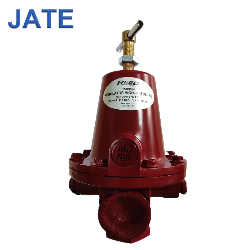 JATE 1588VN gas burner pressure reducing valve with handle manual relief valves industrial