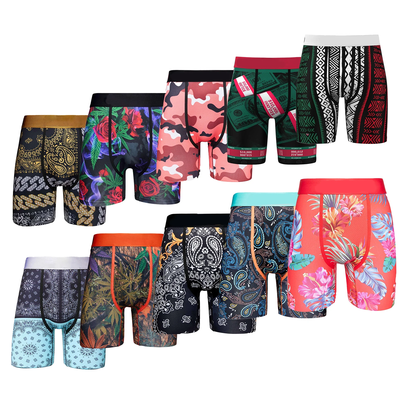 NEW OEM Men Male Print Underwear Men Boxers Boxer Shorts Panties Brand Clothing Boxer Underwear