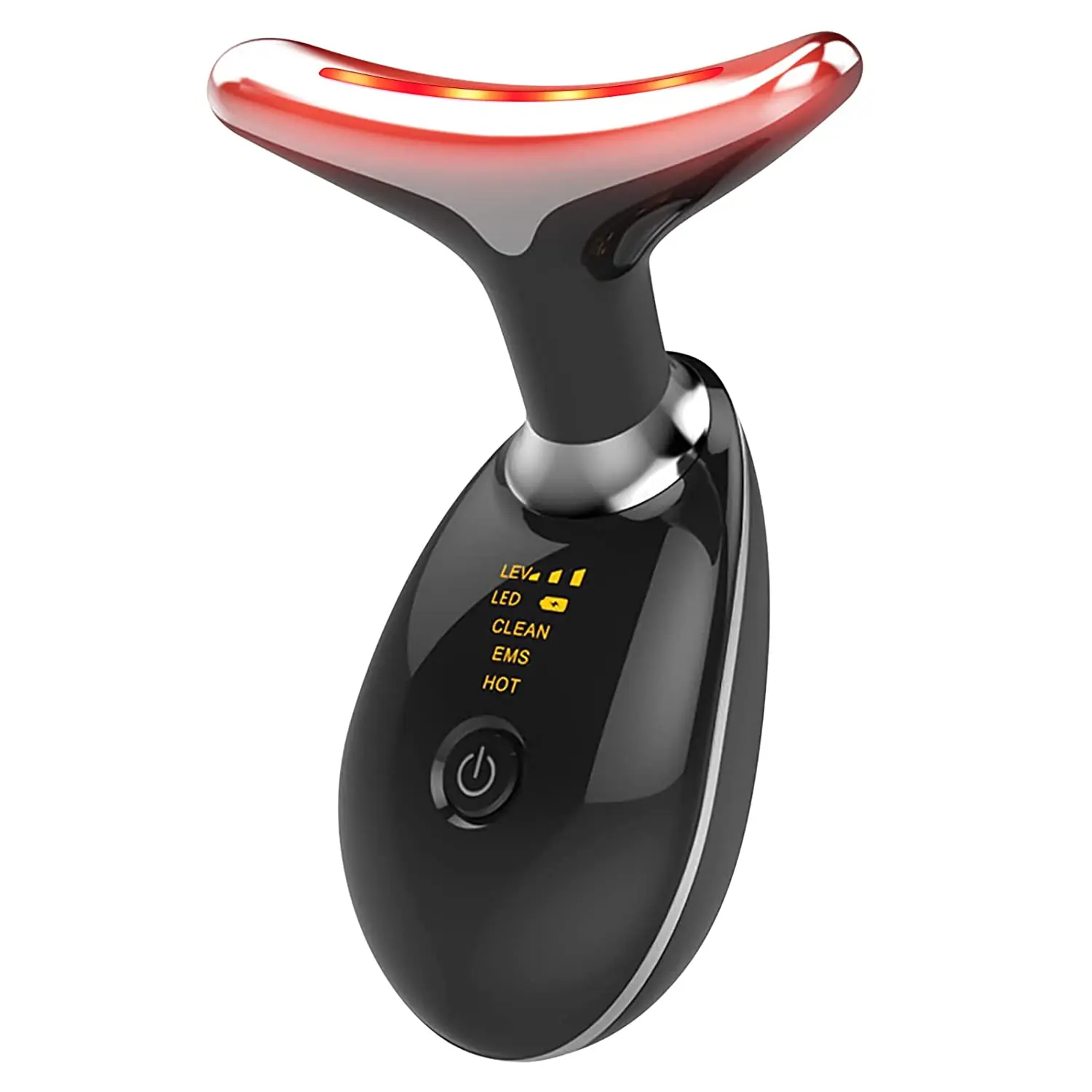 Red Light Therapy for Face and Neck Red Light Therapy Wand 3 Color Led Face Neck Massager for Skin Tightening Wrinkles Removal