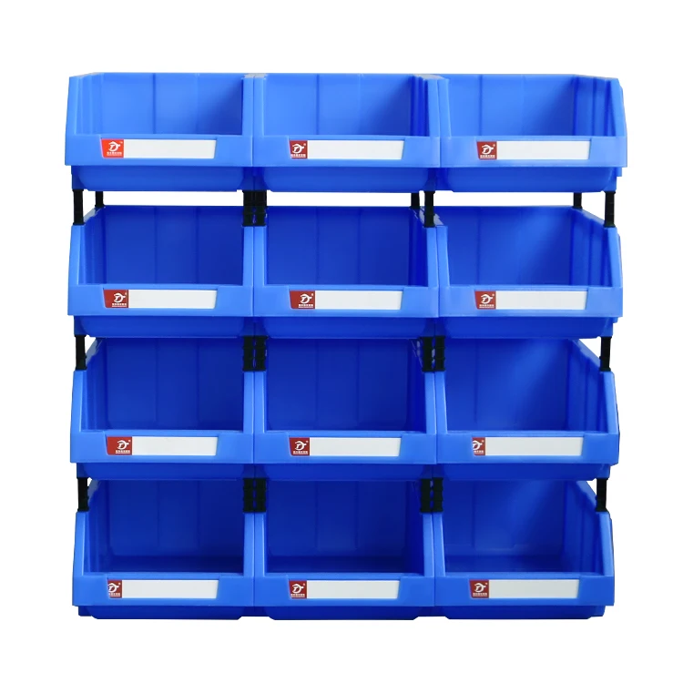 China manufacture stackable warehouse heavy duty plastic parts bin storage
