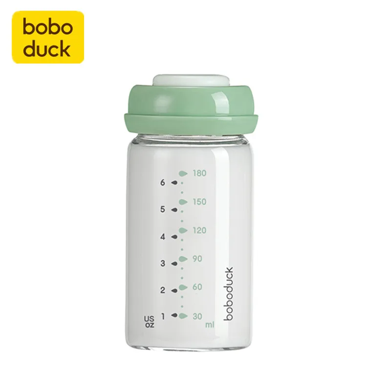 Boboduck New Design Promotional Glass Baby Milk Storage Bottles