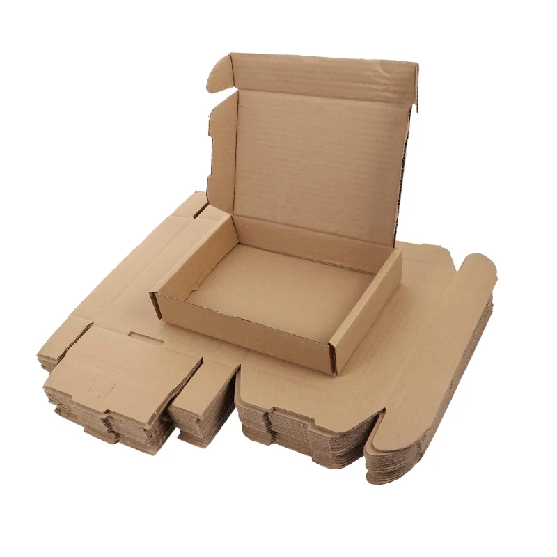 Custom Wholesale 10X6X3 Inch Brown Corrugated Paper Mailer Boxes Small Gift Shipping Boxes