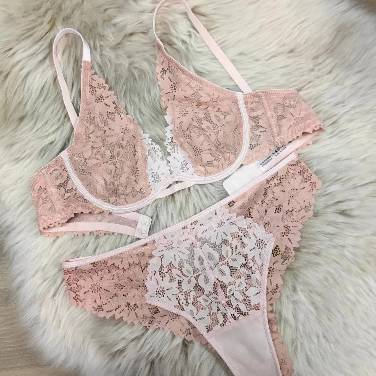 2024 Sexy Lingerie Set Mature Style Underwears Shapewear XL Size Fabric Nylon Material Lace Garter Embroidery Thinned Bag
