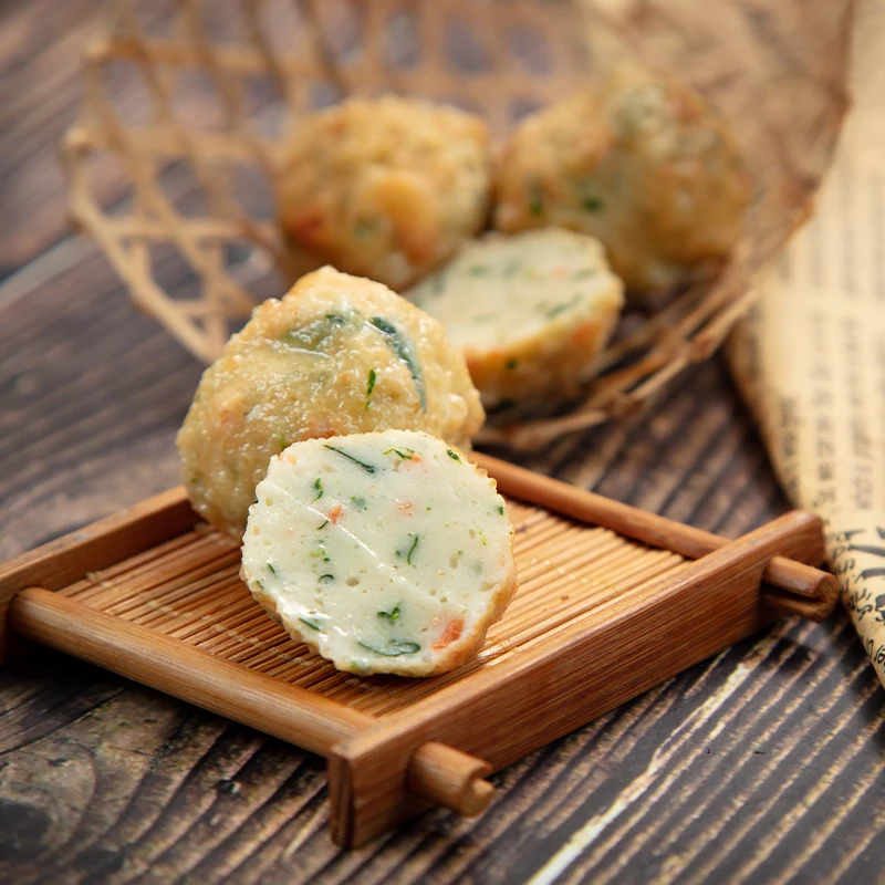 High quality OEM Frozen food vegetable seafood fish ball surimi food hotpot food