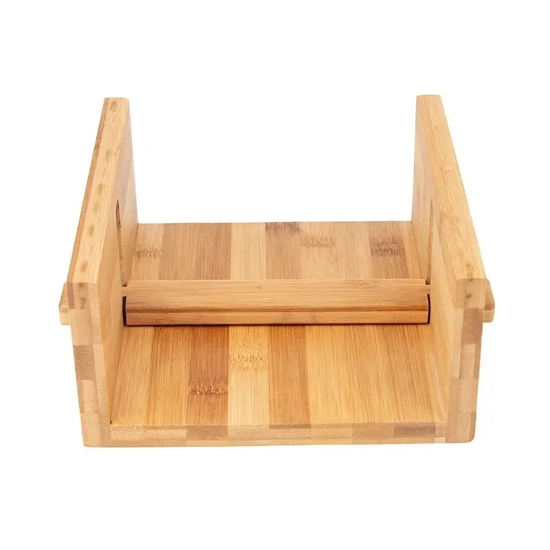 Natural Bamboo Tissue Napkin Holder Table Organizer Storage Tissue Box