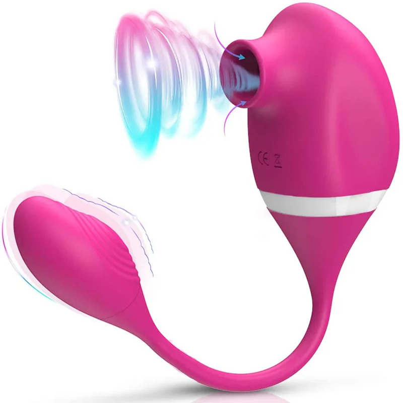 Female Sucker Vibrating Egg Massage Vibrator Fun Vibrating Egg Adult Products Masturbator for Female