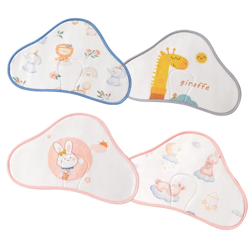 Six Layers Breathable Structure Cotton Pillow Newborn Cloud Baby Flat Pillow Toddler Baby Breathable Pillow