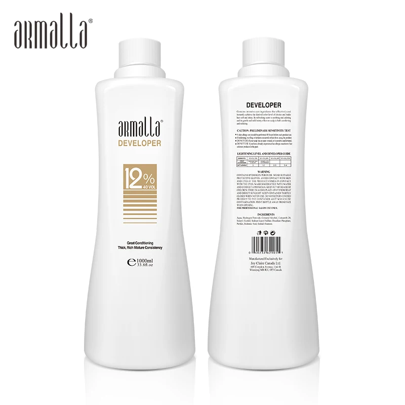 Barber Salon 3% 6% 9% 12% Hair bleaching permanent red color developer oxidant peroxide cream for hair grey dye color