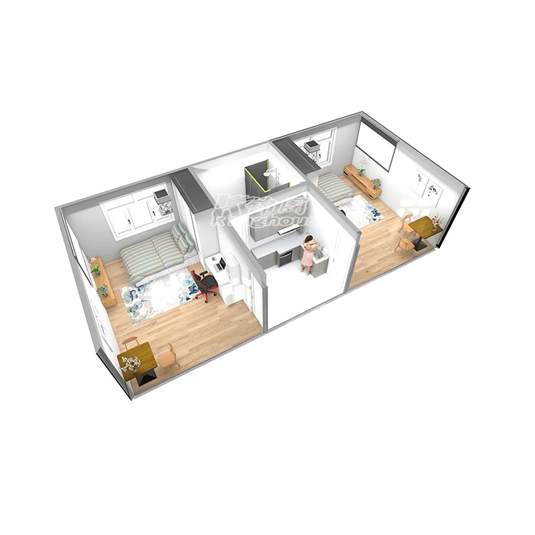 Luxury Living Container House Poland For Two Beds