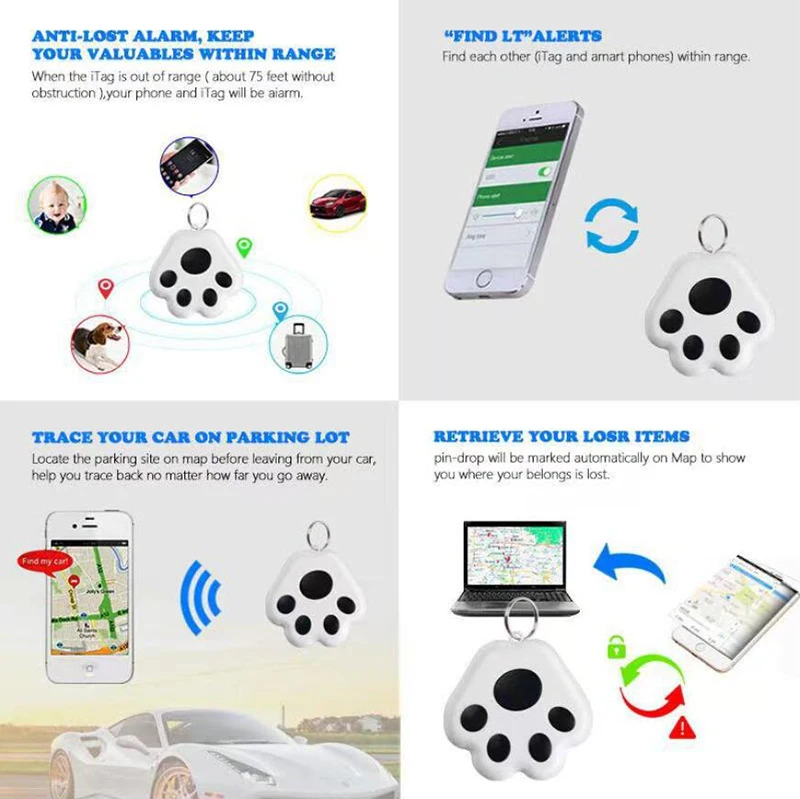 Smart Dog Wholesale Locator Devices Anti Lost Tag Alarms Tracking GPS Tracker For Pet