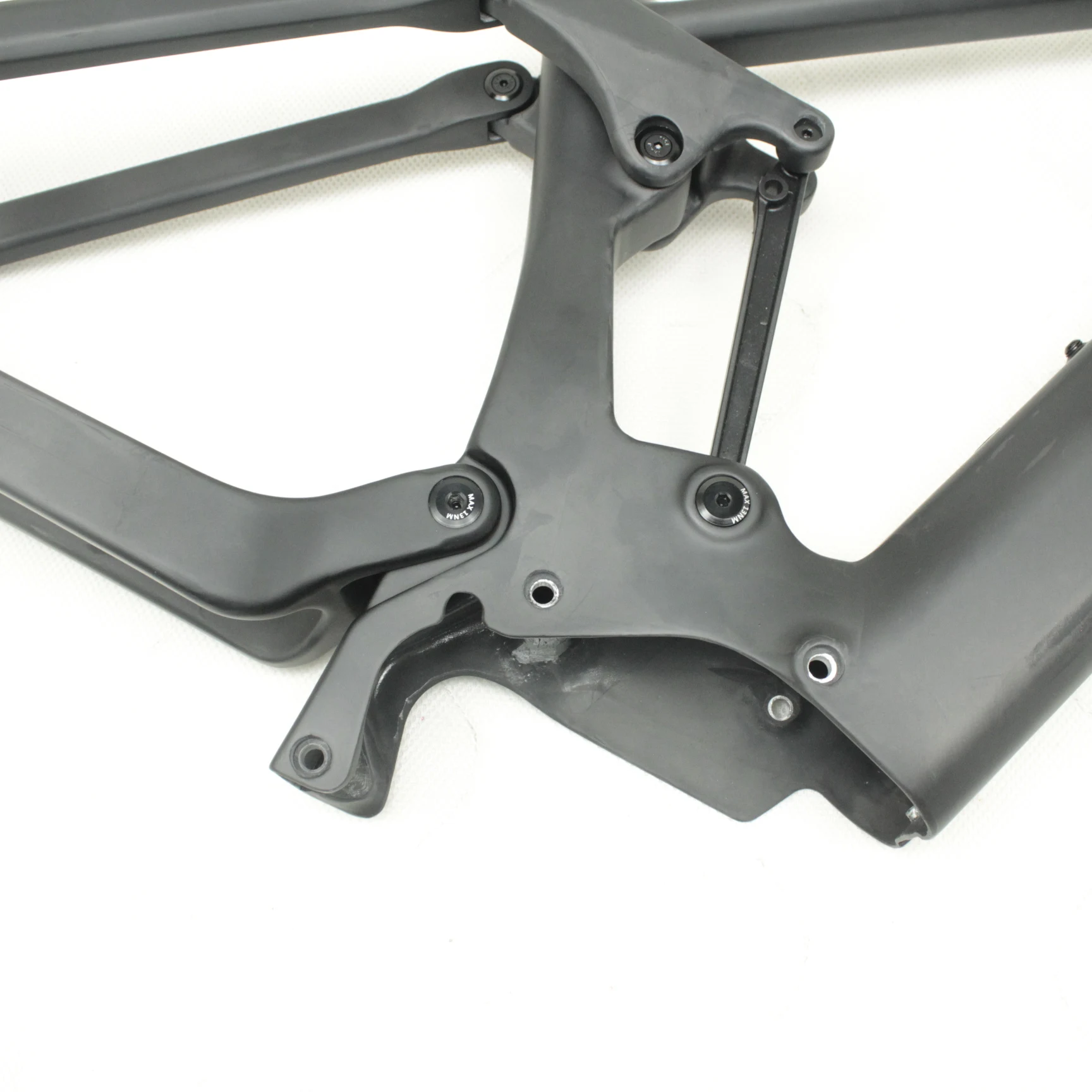 New Design Full Suspension Frame Carbon Fiber E Bike Frame With SHIMANO Motor