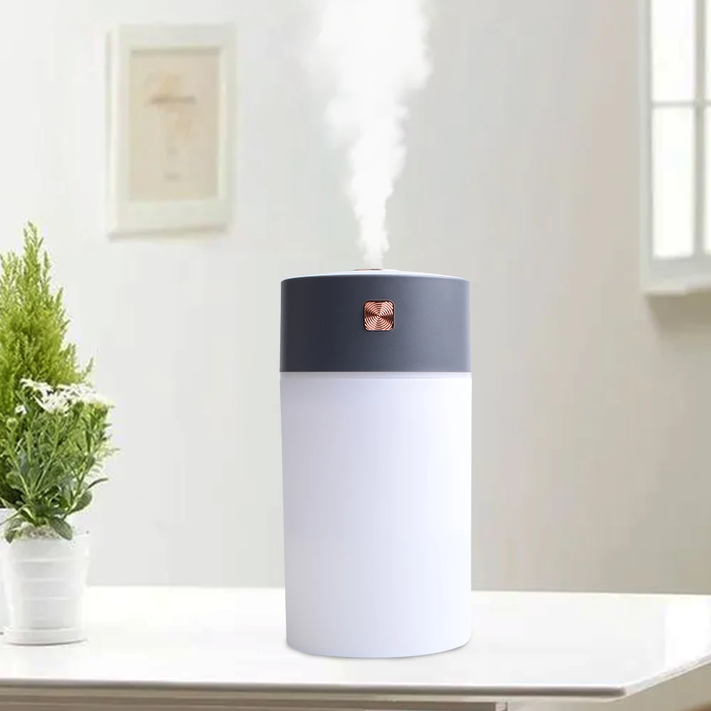 Новинка 2022, Лидер продаж, настольный мини-увлажнитель со светодиодной подсветкой, портативный Радужный увлажнитель воздуха, 300 мл, h2o, нано, холодный туман, красочный увлажнитель