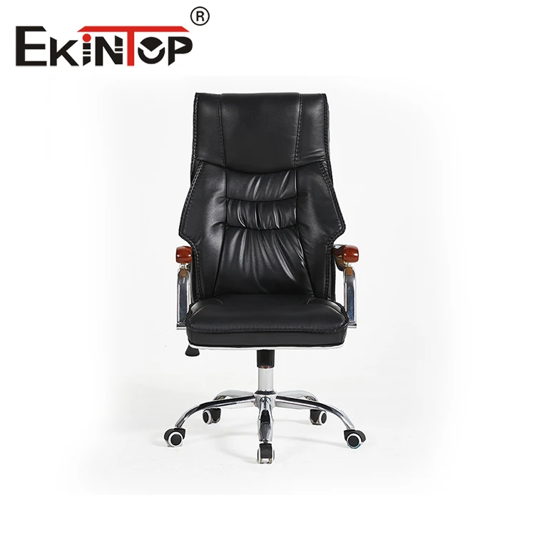 Ekintop cheap PU High Back Office Armchair Swivel Luxury Boss Executive Leather Office Chairs