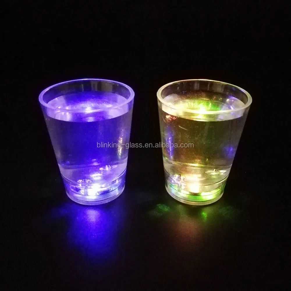 2oz led flashing shot glass