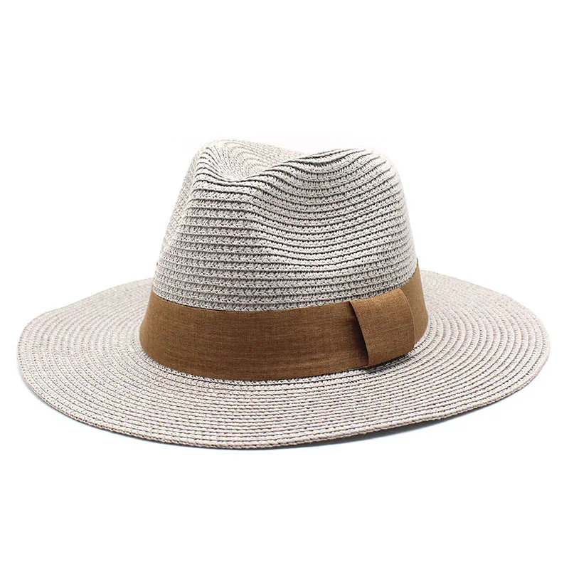 Multi color summer unisex custom sun panama hat paper straw beach hats