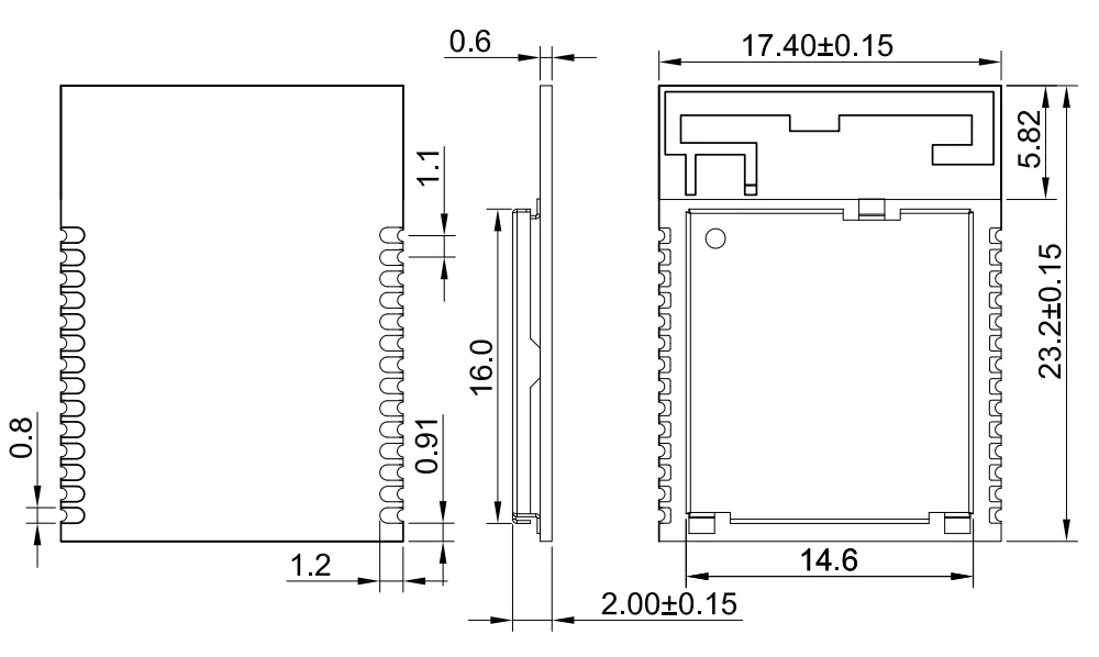 fcc nrf52840 low energy iot wireless ble 5.0 cheap zigbee pcb tracking small bluetooth module supplier