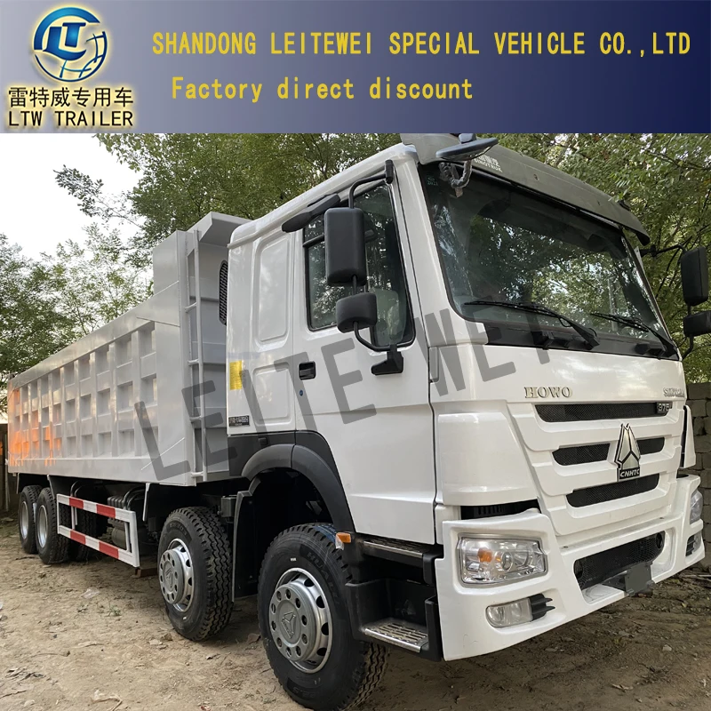 Китайский RHD или LHD Sinotruk HOWO375 HP 371HP б/у 6X4 8X4 самосвал с краном 40 тонн