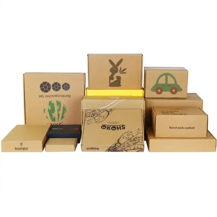 Custom Logo Carton Manufacturer Corrugated Mailing Box for Packing Delivery Cardboard Packaging Shipping Box