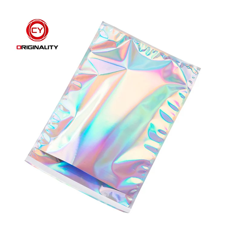 Custom Cosmetics Print Mailing Bubble Padded Holographic Mylar Bags Eco Poly