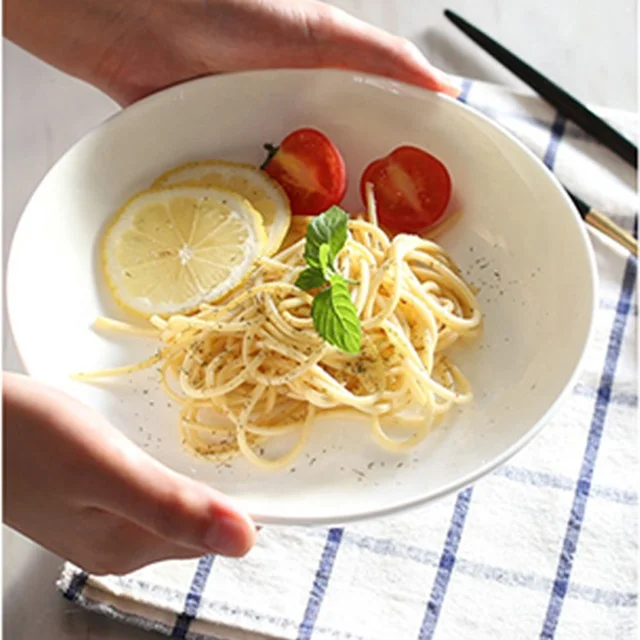 Factory Noodles Ceramic Plate Dinner Plates For Weddings White Ceramic Dish