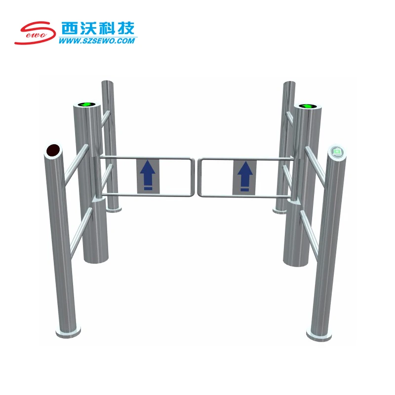 SEWO Bi-directional 304 Stainless Steel Full Automatic Access Control Swing Barrier Gate