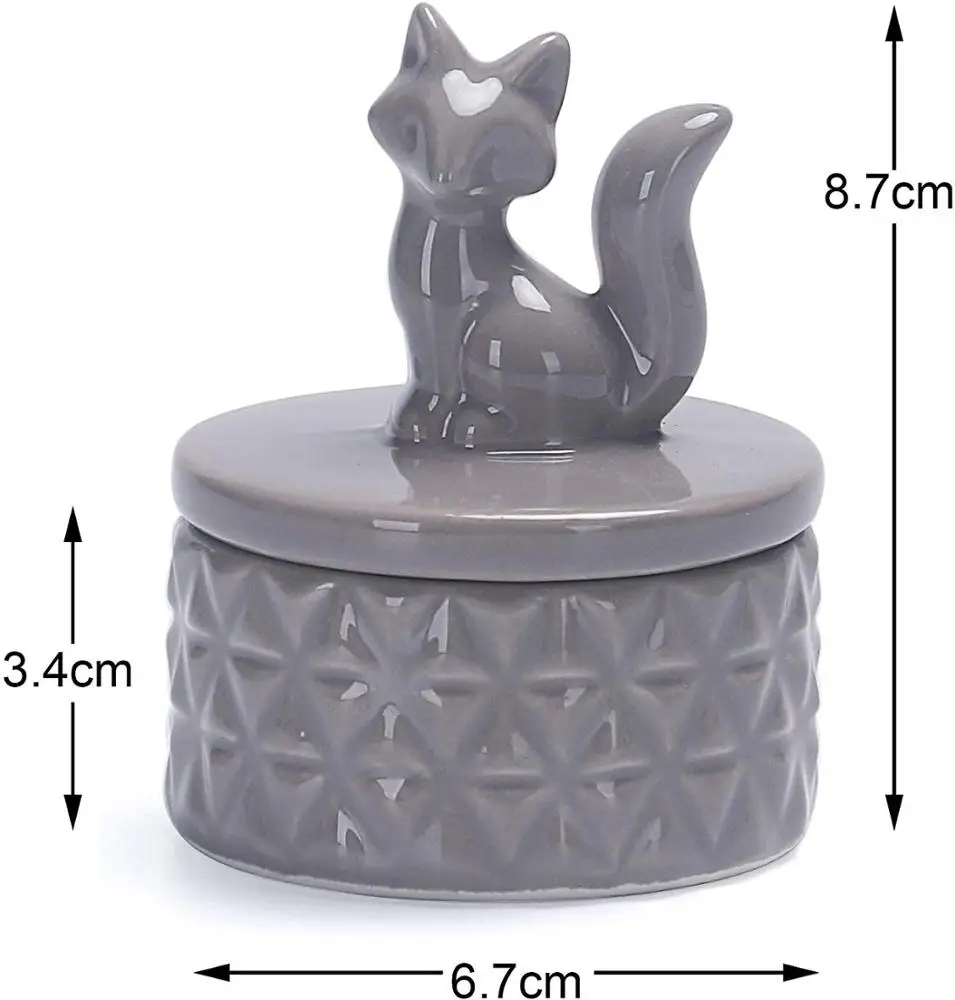 2021 керамическая шкатулка для драгоценностей Lucky cat фарфоровый поднос держатель колец декоративный