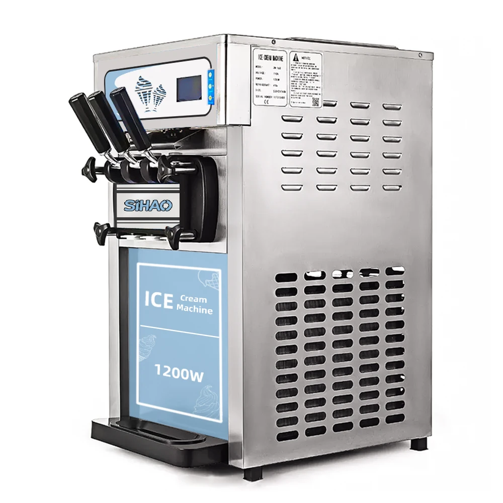 Commercial 18L 3 flavor ice-cream machine automatic yogurt ice cream machine