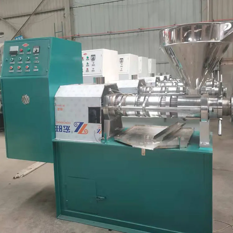 China Cold and Hot Press Peanut Coconut Sunflower Oil Press Machine  large sunflower seed screw oil press machine