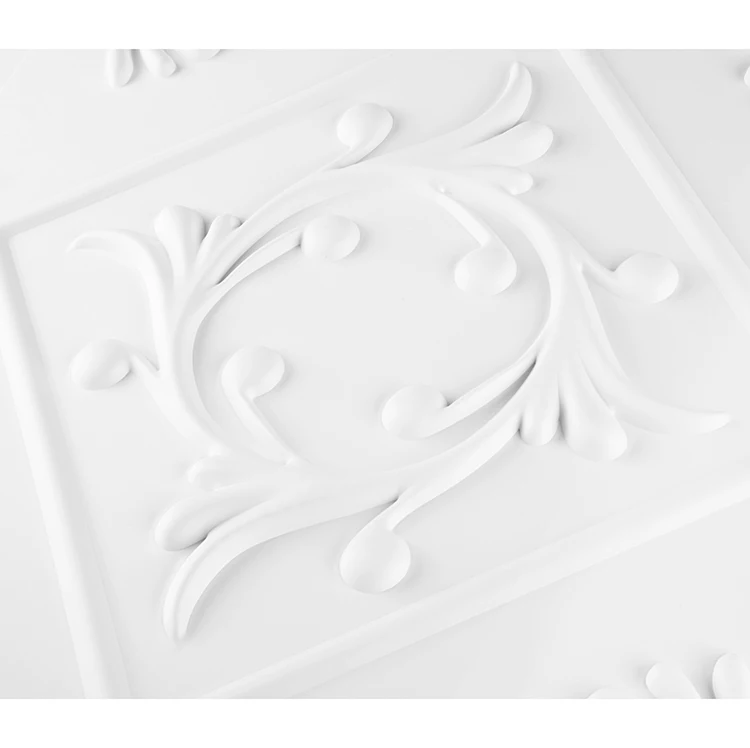Factory direct sale cheap building materials white and black 2*2 commercial pvc ceiling tiles